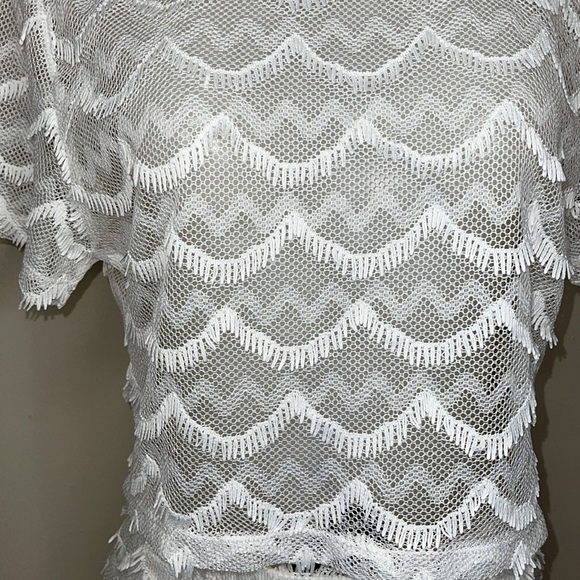 Good Time Matching Set White Lace Size M - Picture 6 of 9